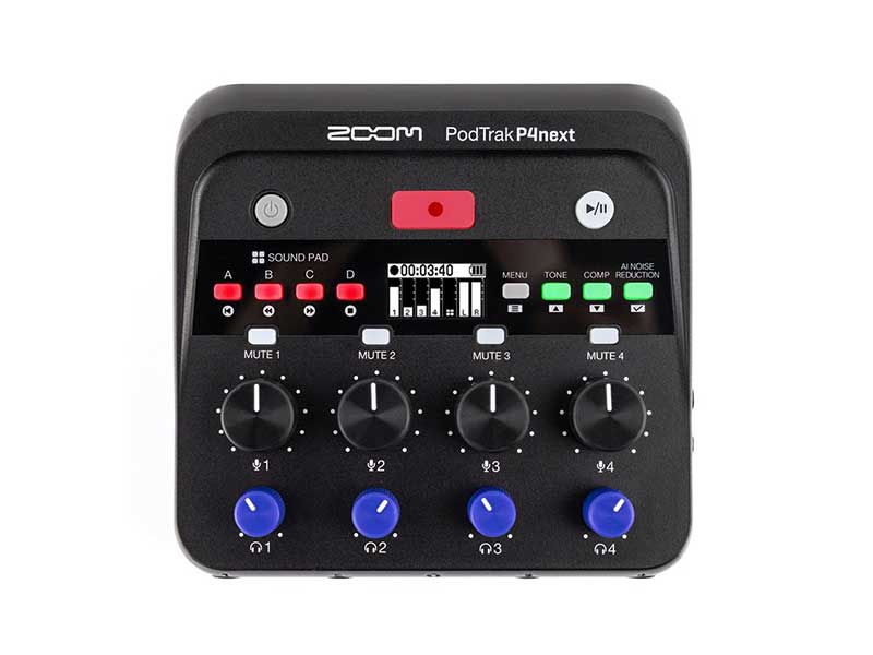 Zoom PodTrak P4next 全新播客錄音機